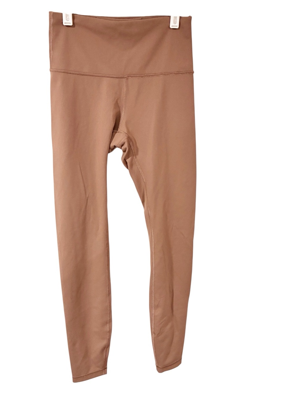 Lululemon Tan Ribbed Athletic Pull on Leggings Size 4